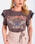 T-Shirt Helena Cinza Estonada - loja online