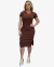 Vestido Canelado Sofia Café - comprar online
