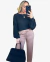 Blusa Cropped Tricot Catarina Preta - comprar online