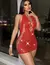 BODYSTOCKING VESTIDO SENSUAL RENDADO COM DETALHES VAZADOS E DECOTE PROFUNDO MISS COLLECTION na internet