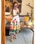 VESTIDO MANGA LARGA TABLONES PRINT FLORAL - Asclothes