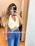 PANTALON CINTURA ALTA CORTE RECTO CON BOTONES LADEADOS - tienda en línea