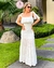 Imagen de MAXI VESTIDO CON APLICACIONES BLANCO LD7610