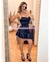 MINI DRESS SATINADO CON OLANES (GY2153) en internet