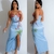 MAXI DRESS TIRANTES ESTRELLAS DE MAR CON PEDRERIA