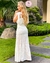 MAXI VESTIDO CON APLICACIONES BLANCO LD7610 - comprar en línea