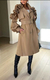 GABARDINA/SACO FLORES EN 3D CON CINTO en internet