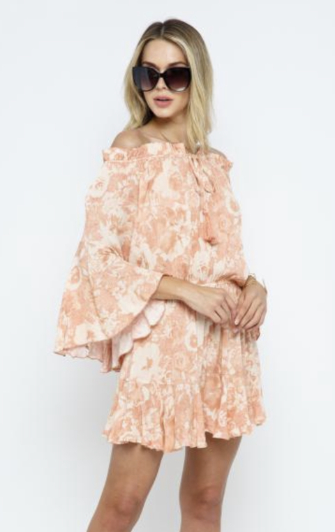 ROMPER A LOS HOMBROS TIPO VESTIDO BLUSH 51229 - comprar en línea