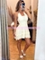 MINI DRESS HALTER CON TEJIDO TOP - Asclothes