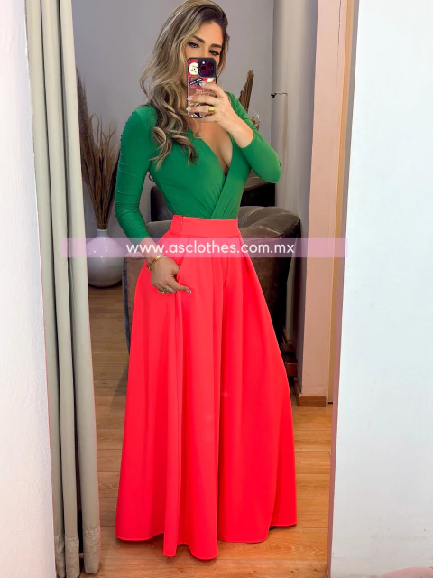 PANTALON PATA DE ELEFANTE NEON