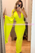 MAXI DRES UNA MANGA OLGADA ESCOTE EN ESPALADA/DRAPEADO (DB4009)
