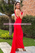 MAXI DRESS UN HOMBRO ESCOTE DRAPEADO ESPALDA TELA CRUZADA C4839 - comprar en línea