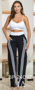 PANTALON CON TIPO BOXER RAYAS
