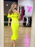 MIDI DRESS A LOS HOMBROS RUFFLES D94112 - comprar en línea