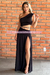 MAXI DRESS OPEN WAIST UN HOMBRO CON CADENA CINTURA 22726 en internet
