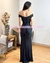 MAXI DRESS A LOS HOMBROS DRAPEADO (D94298) - tienda en línea