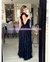 Imagen de MAXI DRESS TULL OLANES UN HOMBRO CON DETALLES EN GAJOS