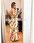 MAXI DRESS FLORAL MOÑO ATRAS - comprar en línea