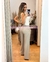 PANTALON DE VESTIR CON CINTURA BLANCA - comprar en línea