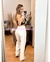 PANTALON TELA BLANCA COMBINADO CON MEZCLILLA en internet