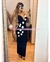 VESTIDO DE FIESTA CON FLORES 3D