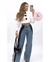 PANTALON MEZCLILLA LINEAS BLANCAS COMBINADO COLOR