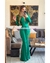 MAXIDRESS PUFF HOMBROS ESCOTE EN V CON TELA LARGA AL FRENTE - comprar en línea