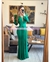 MAXIDRESS PUFF HOMBROS ESCOTE EN V CON TELA LARGA AL FRENTE - Asclothes
