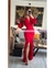 MAXIDRESS ASIMETRICO RUFFLES MANGA LARGA - comprar en línea