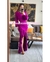 MAXIDRESS ASIMETRICO RUFFLES MANGA LARGA en internet
