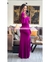 Imagen de MAXIDRESS ASIMETRICO RUFFLES MANGA LARGA