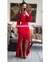 MAXIDRESS ASIMETRICO RUFFLES MANGA LARGA - tienda en línea