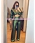 PALAZZO METALICO SKINNY MANGA LARGA ABRIERTO ABDOMEN - comprar en línea