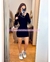 MIDI DRESS MAGA LARGA CON CUELLO ALTO en internet