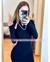 MIDI DRESS MAGA LARGA CON CUELLO ALTO - Asclothes