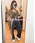 PANTALON COMBINADO ANIMAL PRINT - comprar en línea