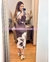 MIDI DRESS MANGA LARGA CON FLOR - comprar en línea