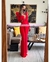 MAXIDRESS PUFF HOMBROS ESCOTE EN V CON TELA LARGA AL FRENTE - comprar en línea