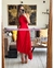MIDI DRESS TABLONES ASIMETRICO en internet