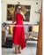 MIDI DRESS TABLONES ASIMETRICO - Asclothes