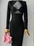 VESTIDO MIDI BANDAGE ESCOTE PECHO MANGA LARGA - comprar en línea