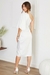 MIDI DRESS UN HOMBRO SATIN - tienda en línea