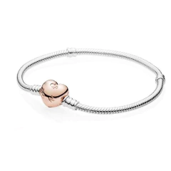 Pulsera Pandora corazon Rosa