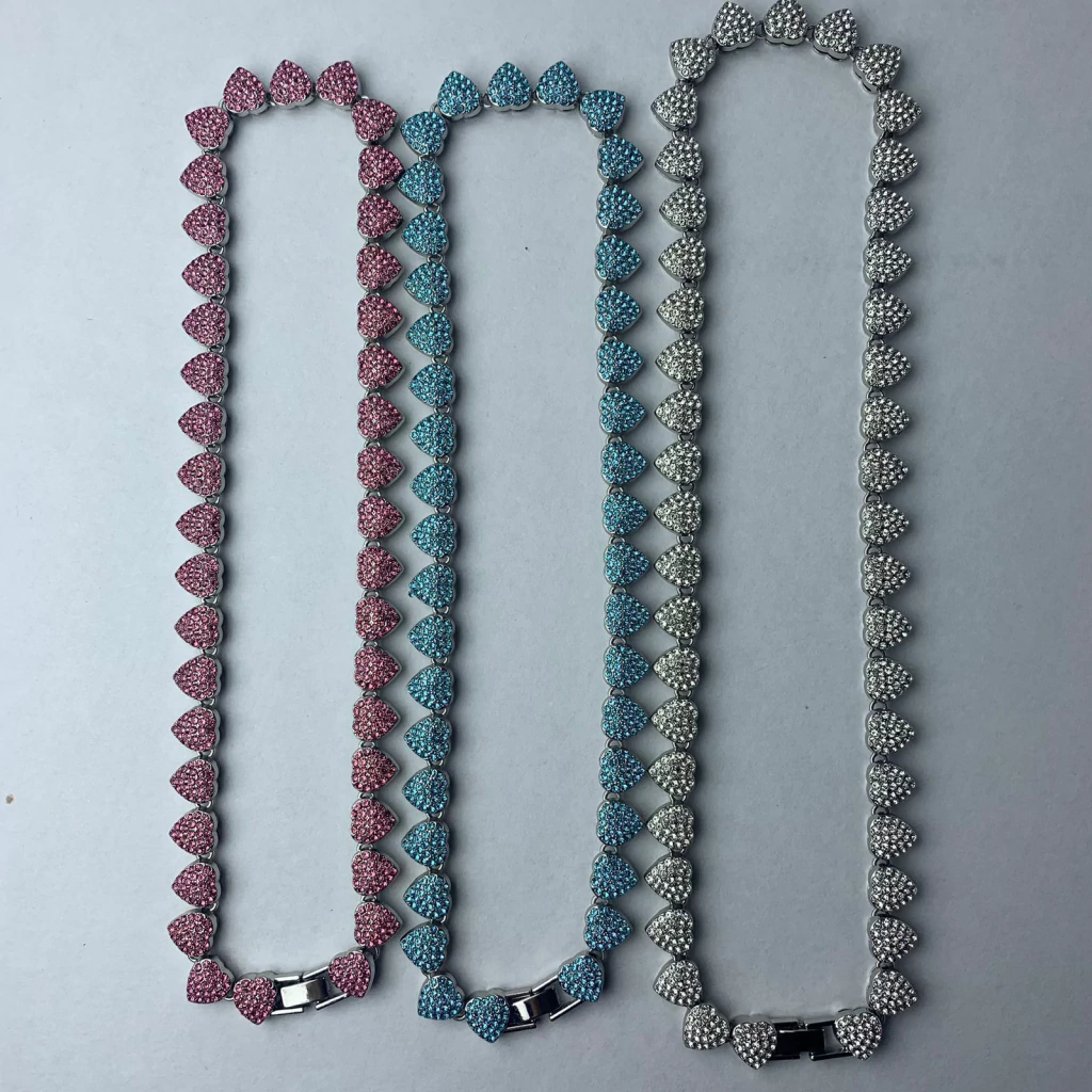 collar pp corazones