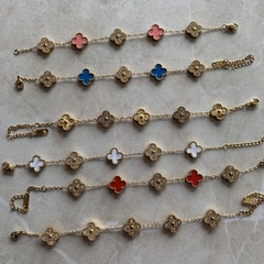 pulsera trebol dupe VC brillantes