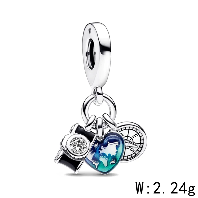 Charm viaje plata 925