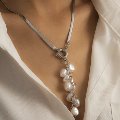 Collar lluvia de perlas