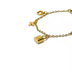 Pulsera candado trebol - comprar en línea