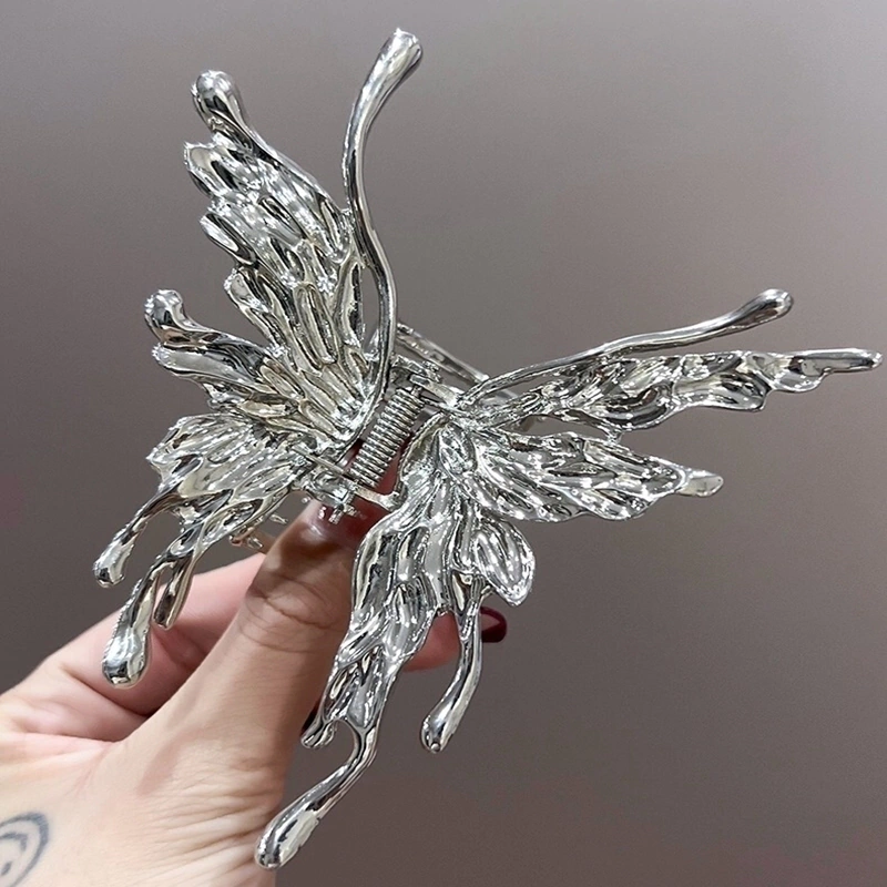 pinza mariposa plata