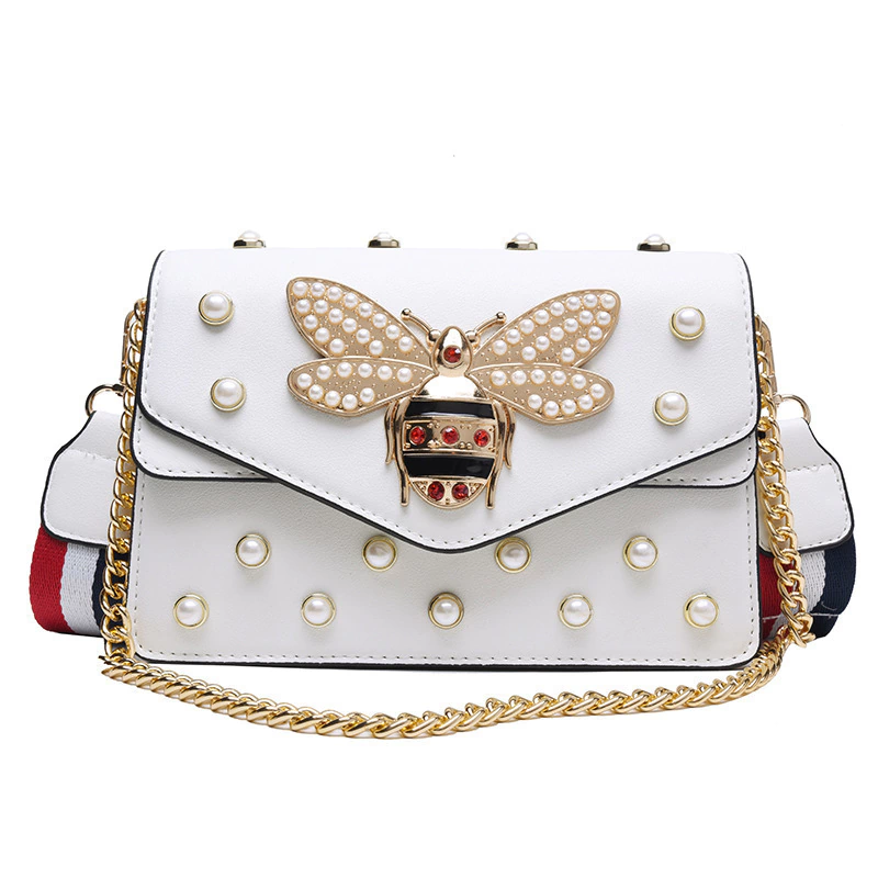 Bolso Abeja perlas